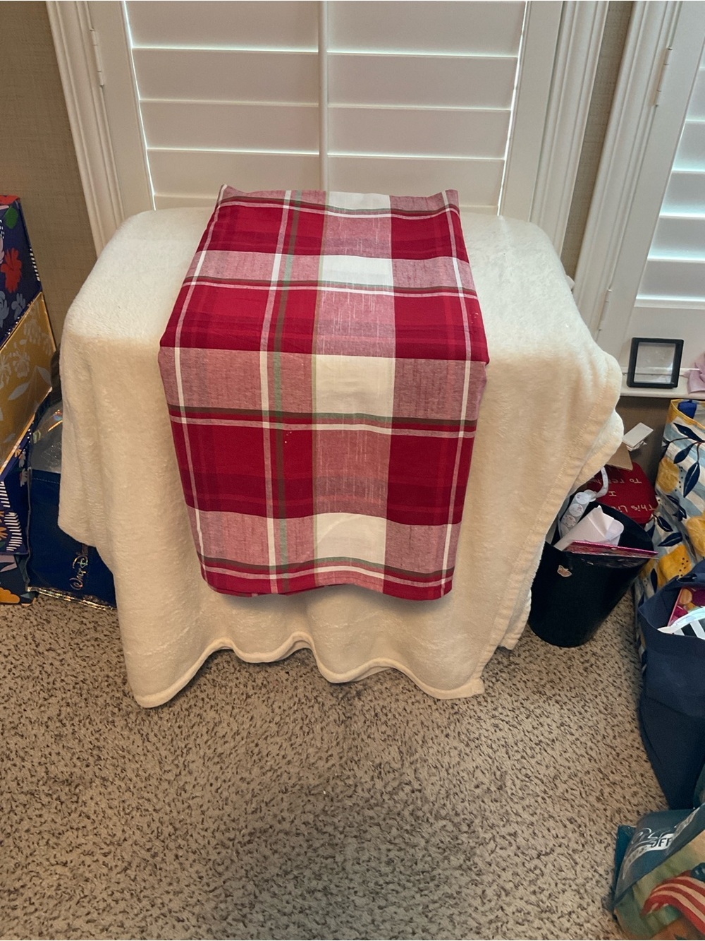 Red Plaid Cloth - Unbranded